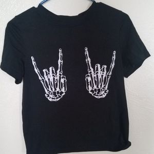 SHEIN Skull Print T-shirt, S